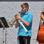 Wind Band beim Schwimmbadkonzert