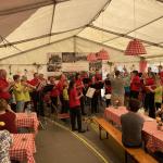 INTERMEZZO Band zusammen mit der Musikgesellschaft Edelweiss W&uuml;lflingen beim Sommerkonzert an der W&uuml;lflinger Dorfet
